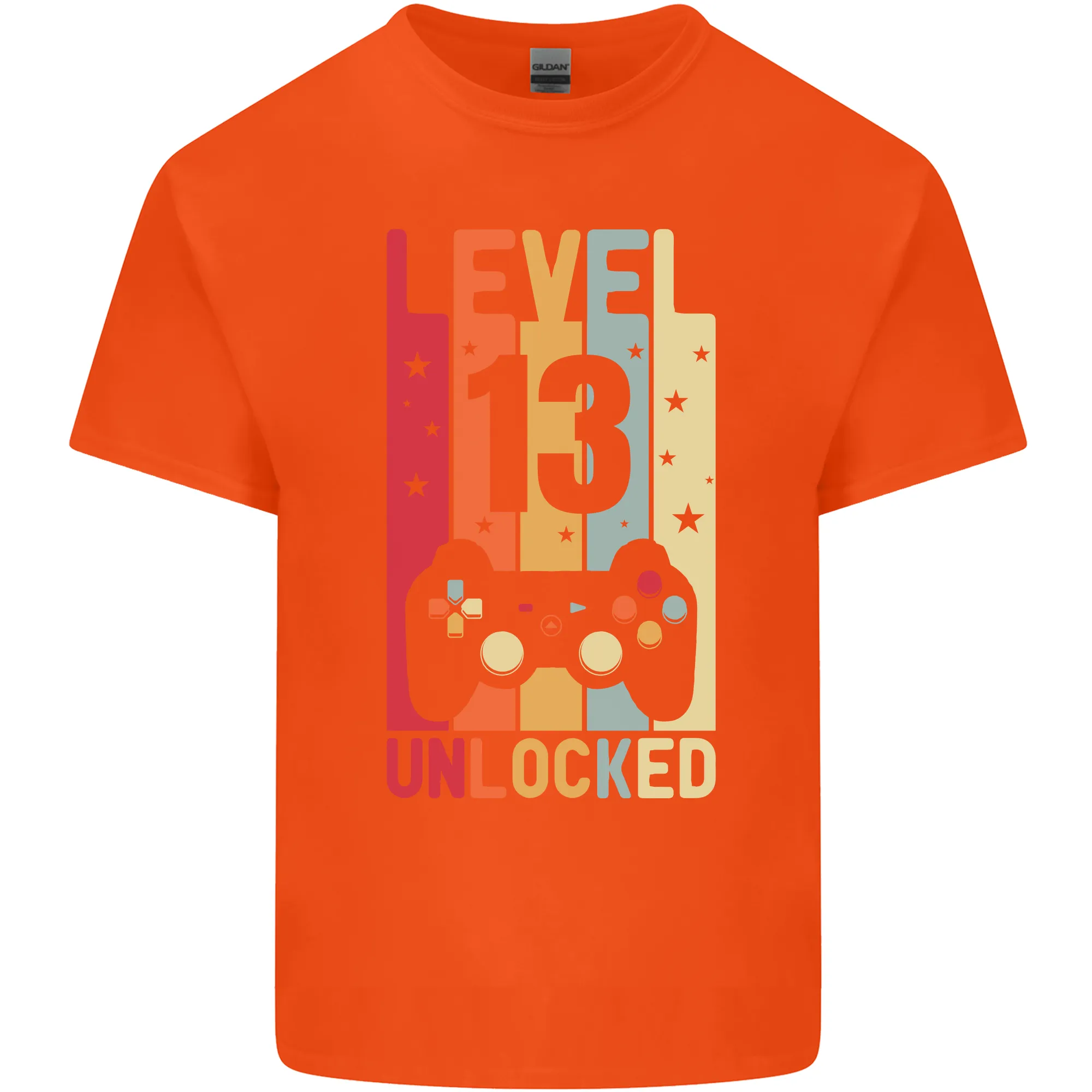 13th Birthday 13 Year Old Level Up Gaming Kids T-Shirt Childrens