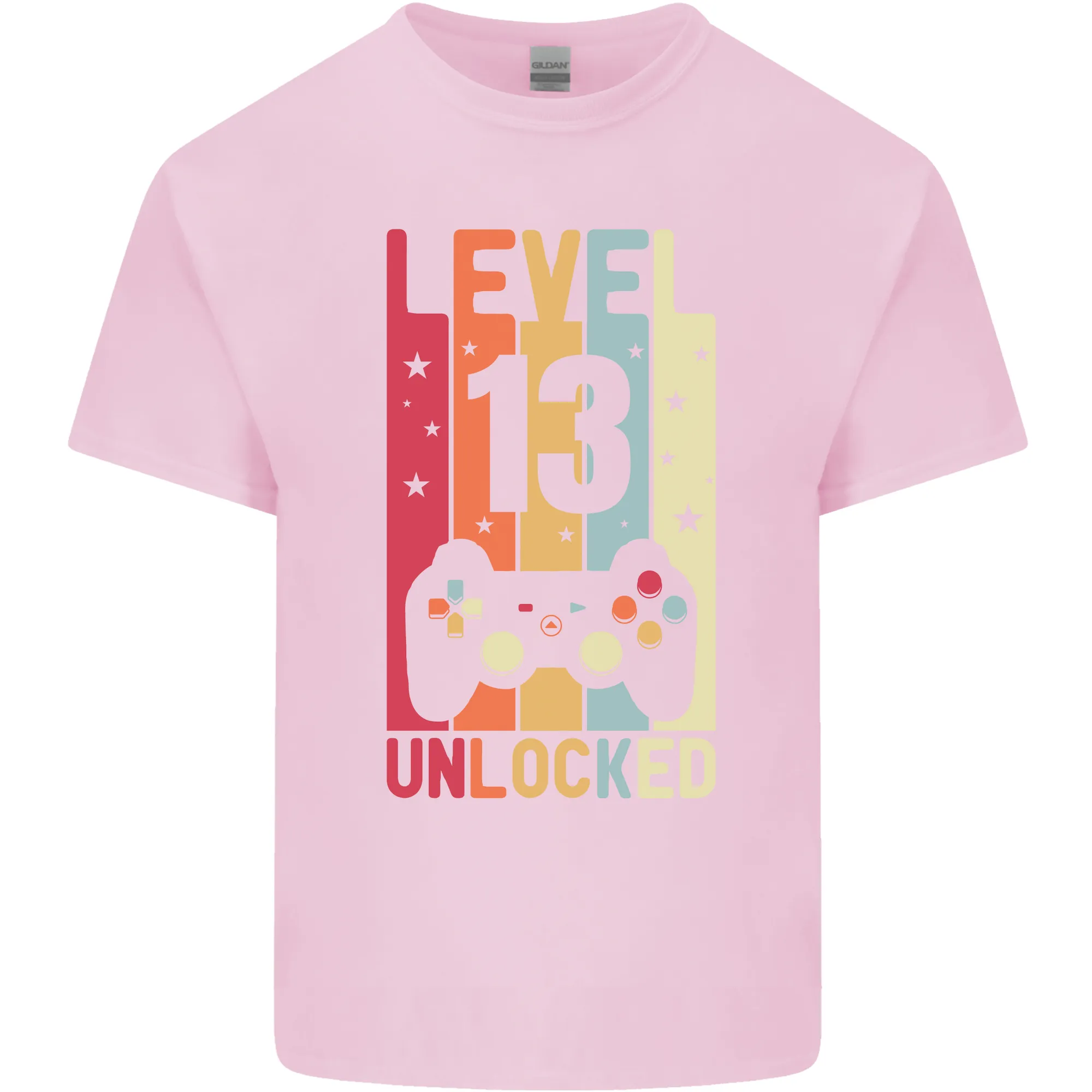 13th Birthday 13 Year Old Level Up Gaming Kids T-Shirt Childrens