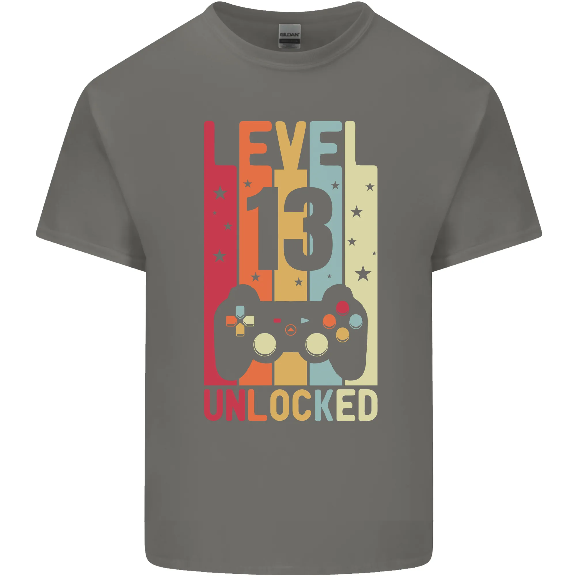 13th Birthday 13 Year Old Level Up Gaming Kids T-Shirt Childrens