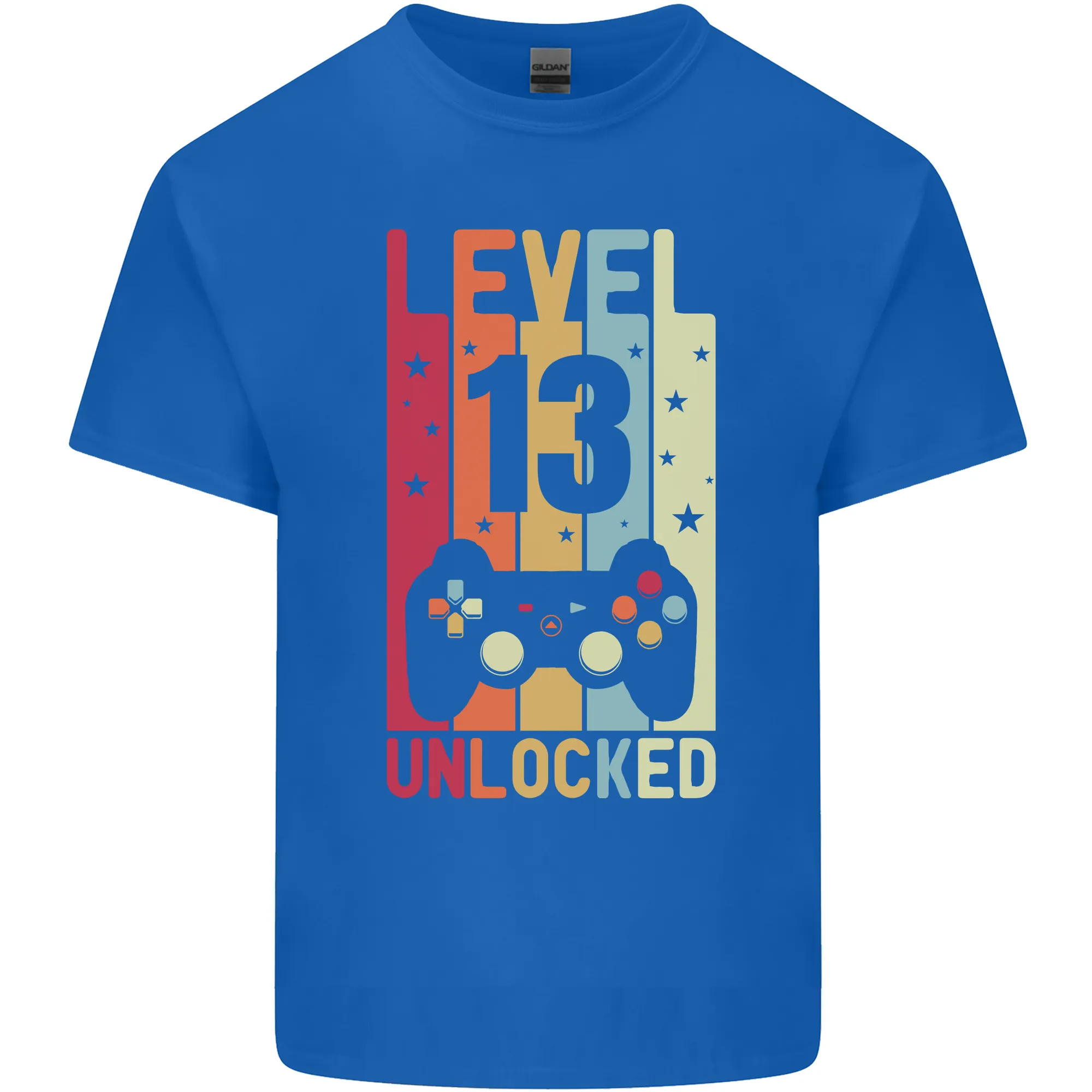 13th Birthday 13 Year Old Level Up Gaming Kids T-Shirt Childrens