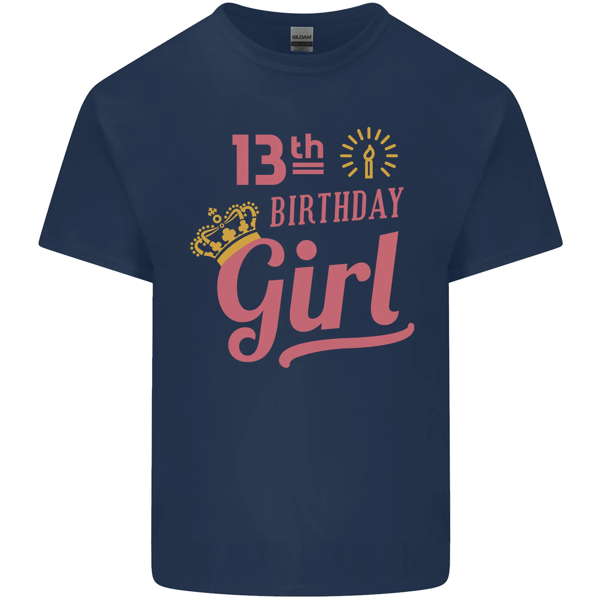13th Birthday Girl 13 Year Old Princess Kids T-Shirt Childrens