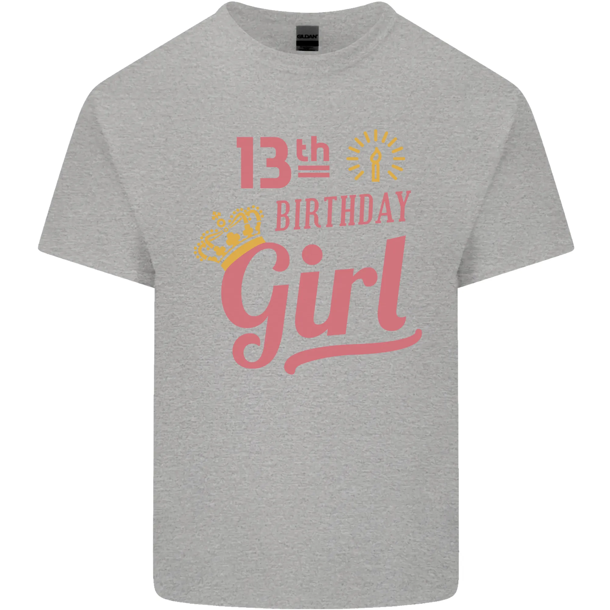 13th Birthday Girl 13 Year Old Princess Kids T-Shirt Childrens