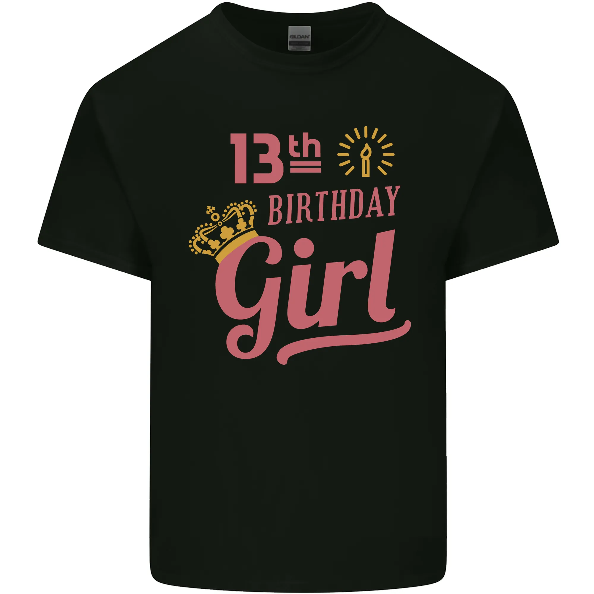 13th Birthday Girl 13 Year Old Princess Kids T-Shirt Childrens