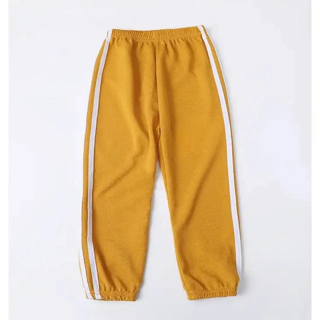 2021 Summer Pants for Girls Boys Children Long Trousers Sports Clothing Teenage Spring Casual Bottoms Autumn Leggings for Kids
