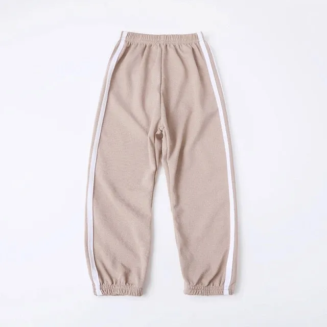 2021 Summer Pants for Girls Boys Children Long Trousers Sports Clothing Teenage Spring Casual Bottoms Autumn Leggings for Kids