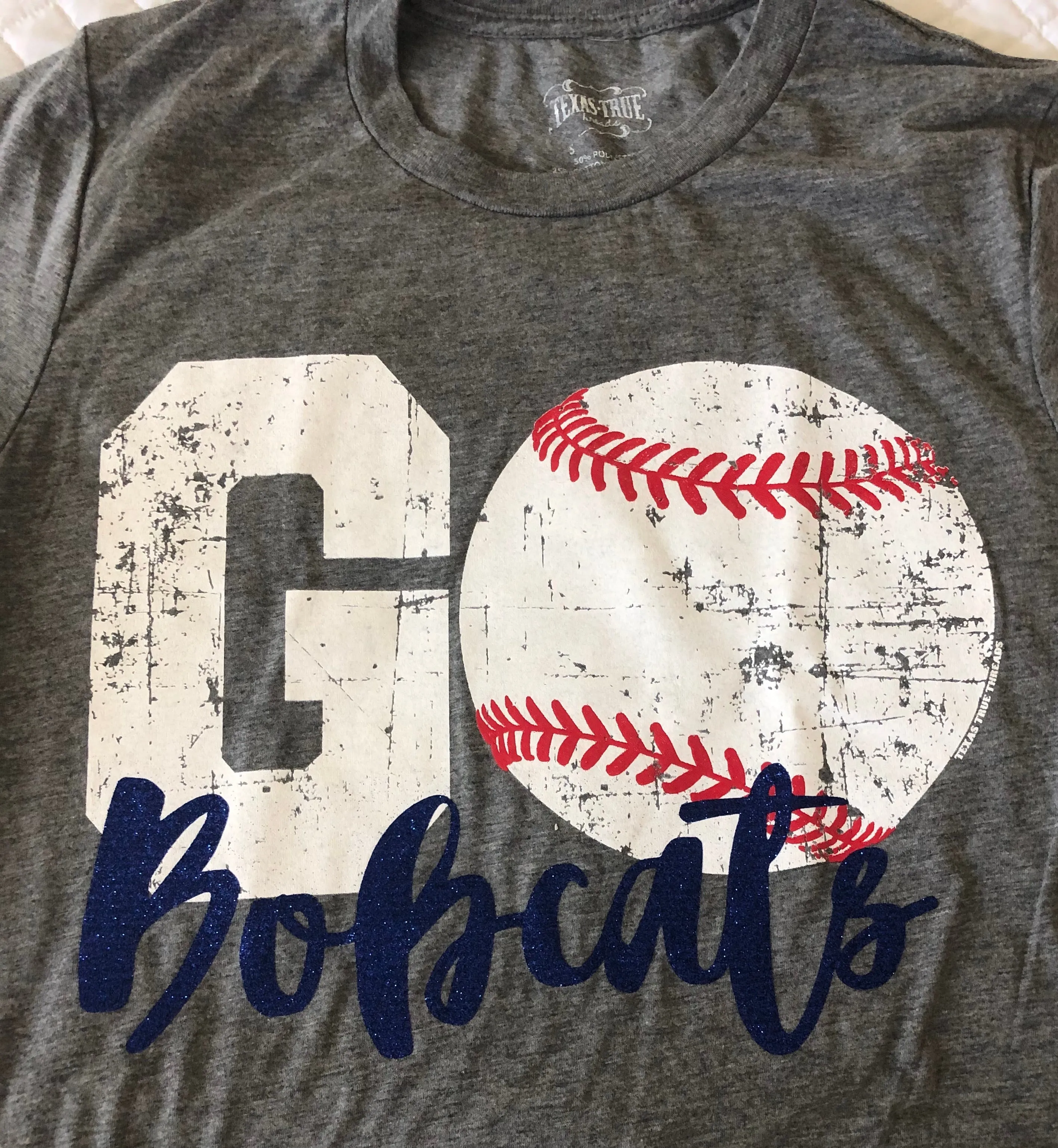 Go Bobcats Baseball Tee