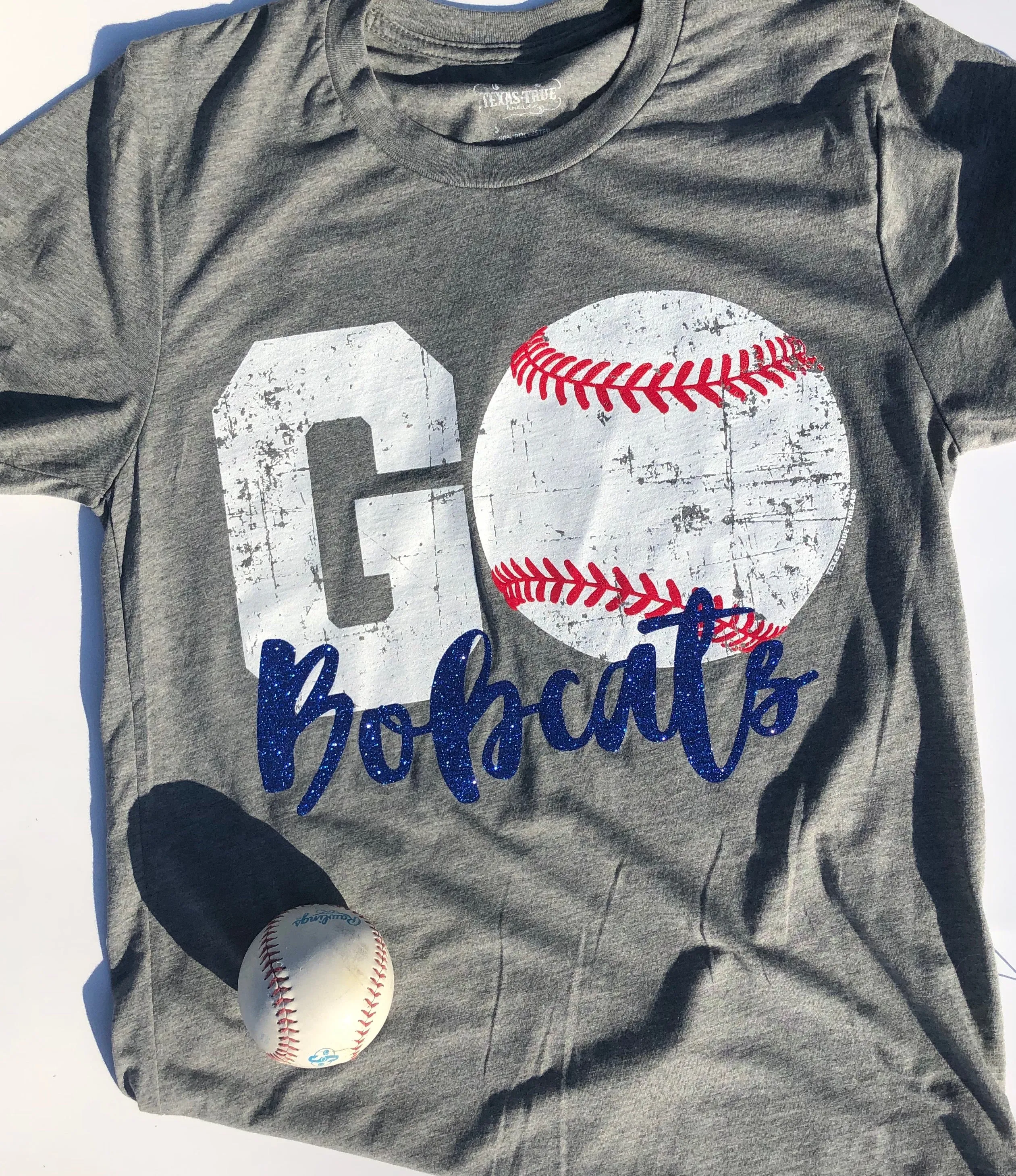 Go Bobcats Baseball Tee