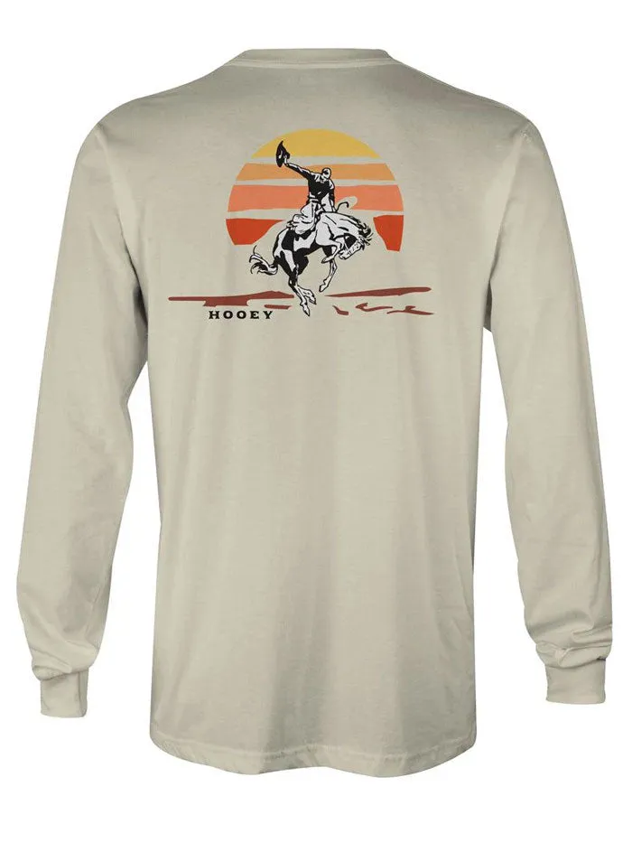 Hooey HT1534CR Sunset Bronc Long Sleeve T-Shirt Cream