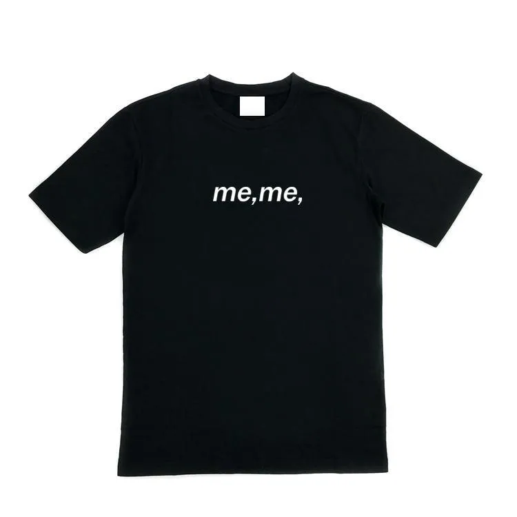 Meme Letters Print Teenage Fashion Loose T-Shirt