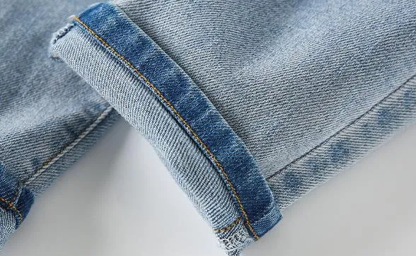 Mqtime Teenage Girls Jeans  New Spring Kids Pants Fashion Loose School Trousers Autumn Fashion Jeans Children Pants 12 13 14 Years