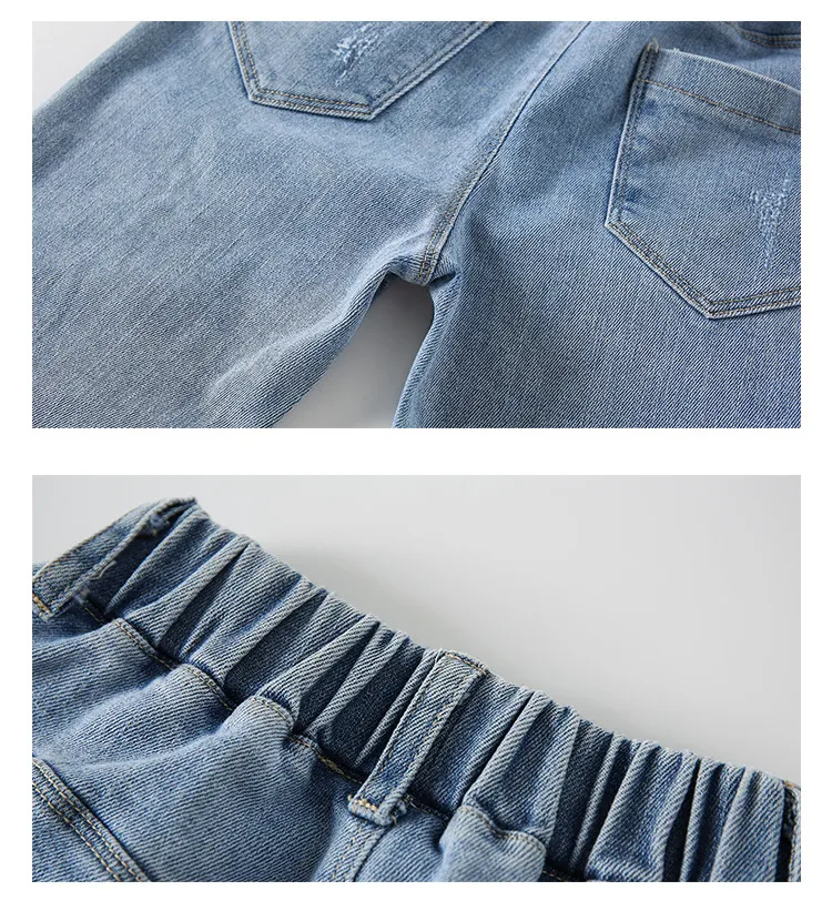 Mqtime Teenage Girls Jeans  New Spring Kids Pants Fashion Loose School Trousers Autumn Fashion Jeans Children Pants 12 13 14 Years
