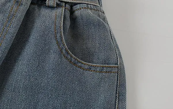 Mqtime Teenage Girls Jeans  New Spring Kids Pants Fashion Loose School Trousers Autumn Fashion Jeans Children Pants 12 13 14 Years