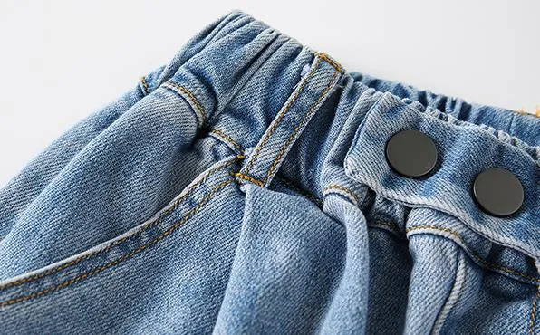 Mqtime Teenage Girls Jeans  New Spring Kids Pants Fashion Loose School Trousers Autumn Fashion Jeans Children Pants 12 13 14 Years
