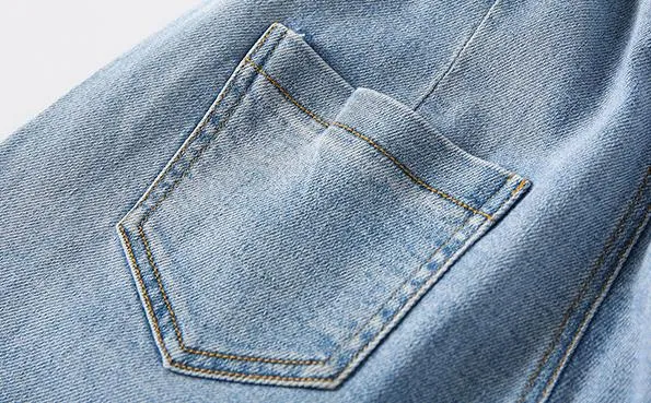 Mqtime Teenage Girls Jeans  New Spring Kids Pants Fashion Loose School Trousers Autumn Fashion Jeans Children Pants 12 13 14 Years