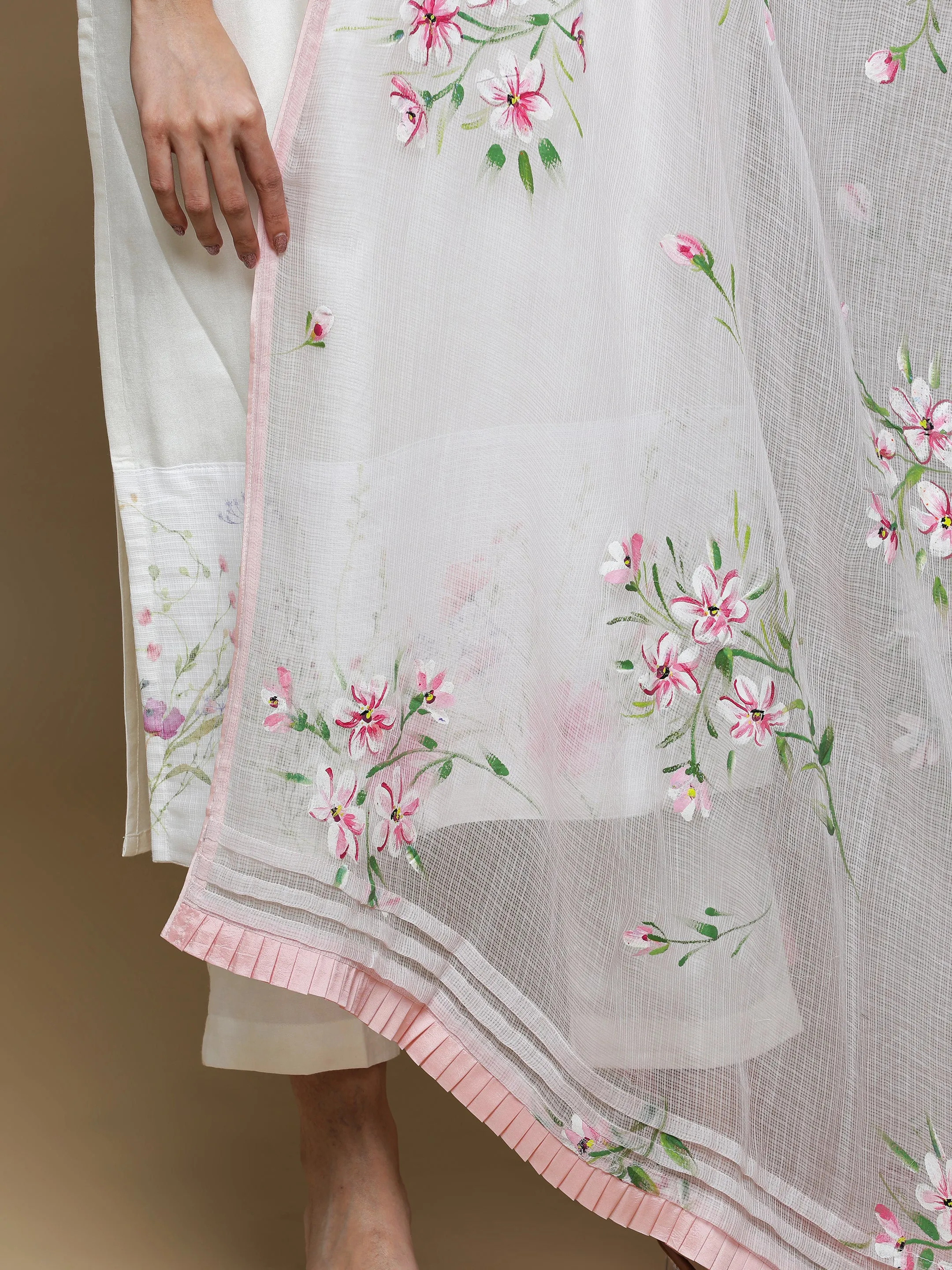Ruh Kota Peach Dupatta