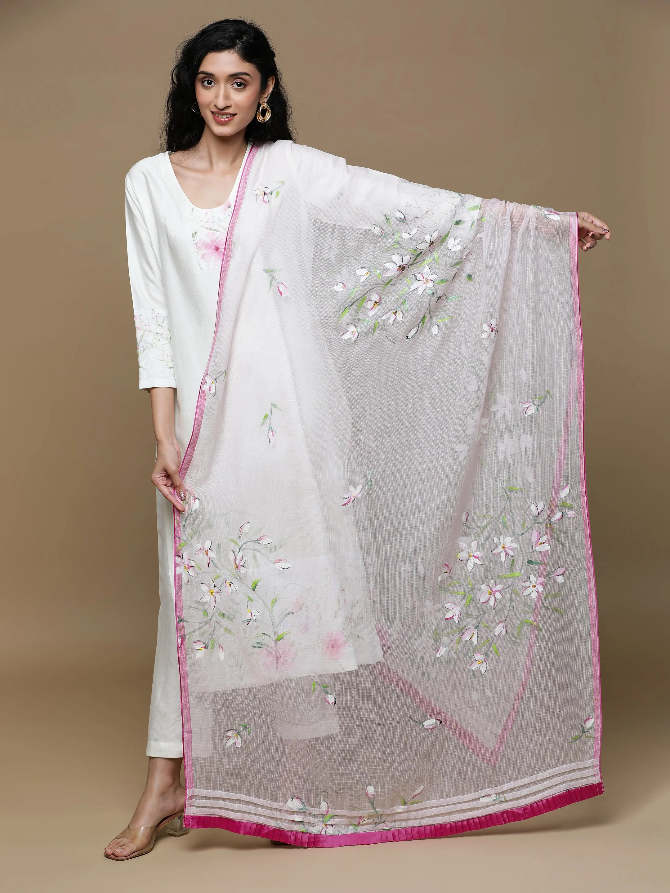 Ruh Kota Pink Dupatta
