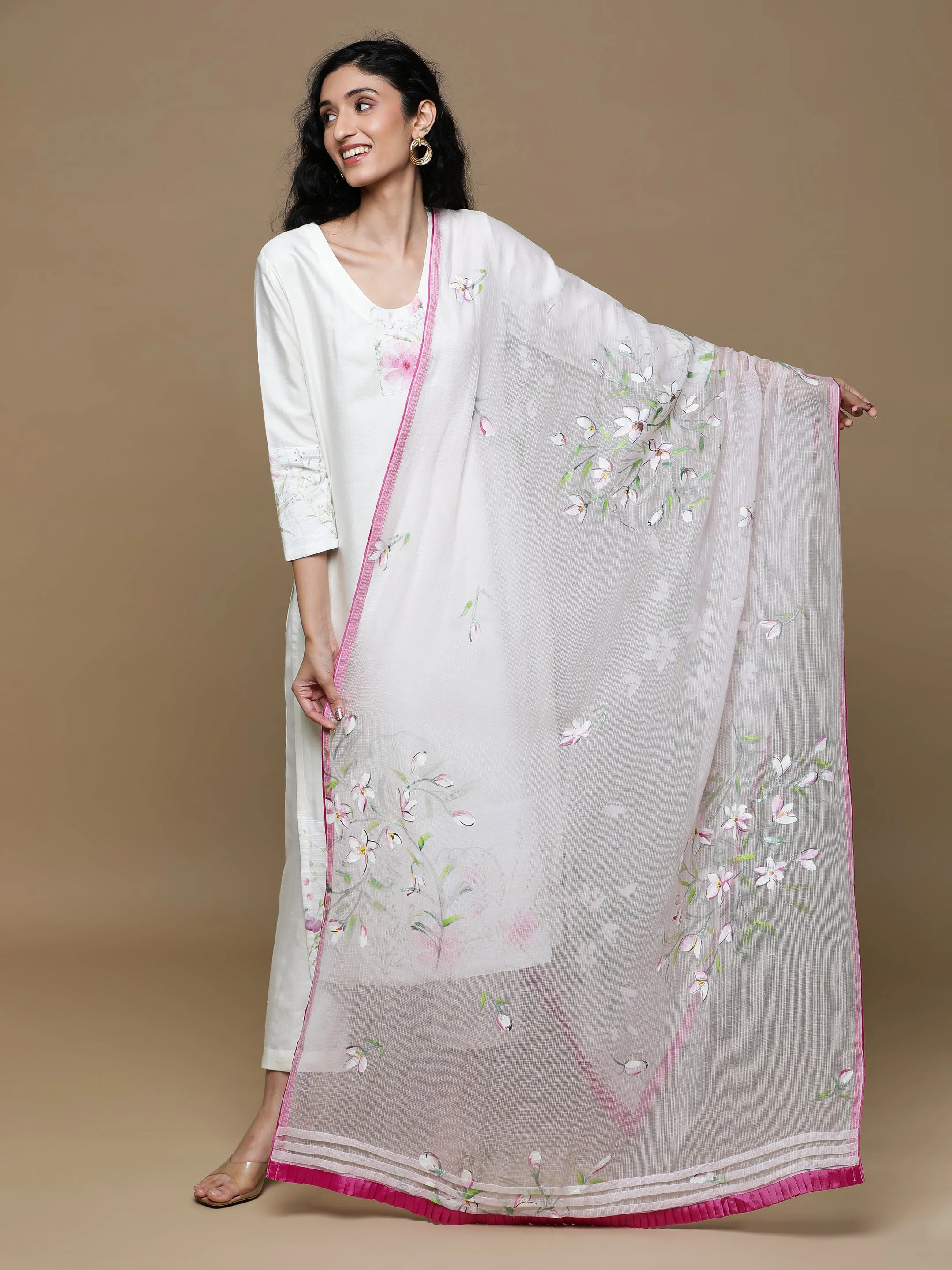 Ruh Kota Pink Dupatta