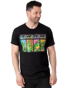Teenage Mutant Ninja Turtles Arcade Press Start Men's Black T-Shirt