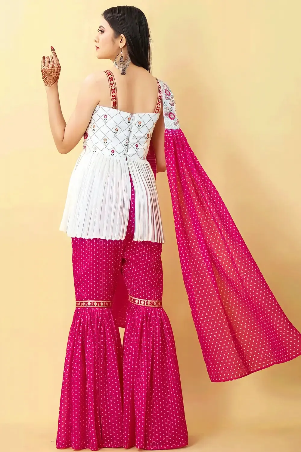 Traditional Punjabi Sharara Suits For Girls