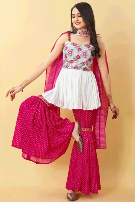 Traditional Punjabi Sharara Suits For Girls